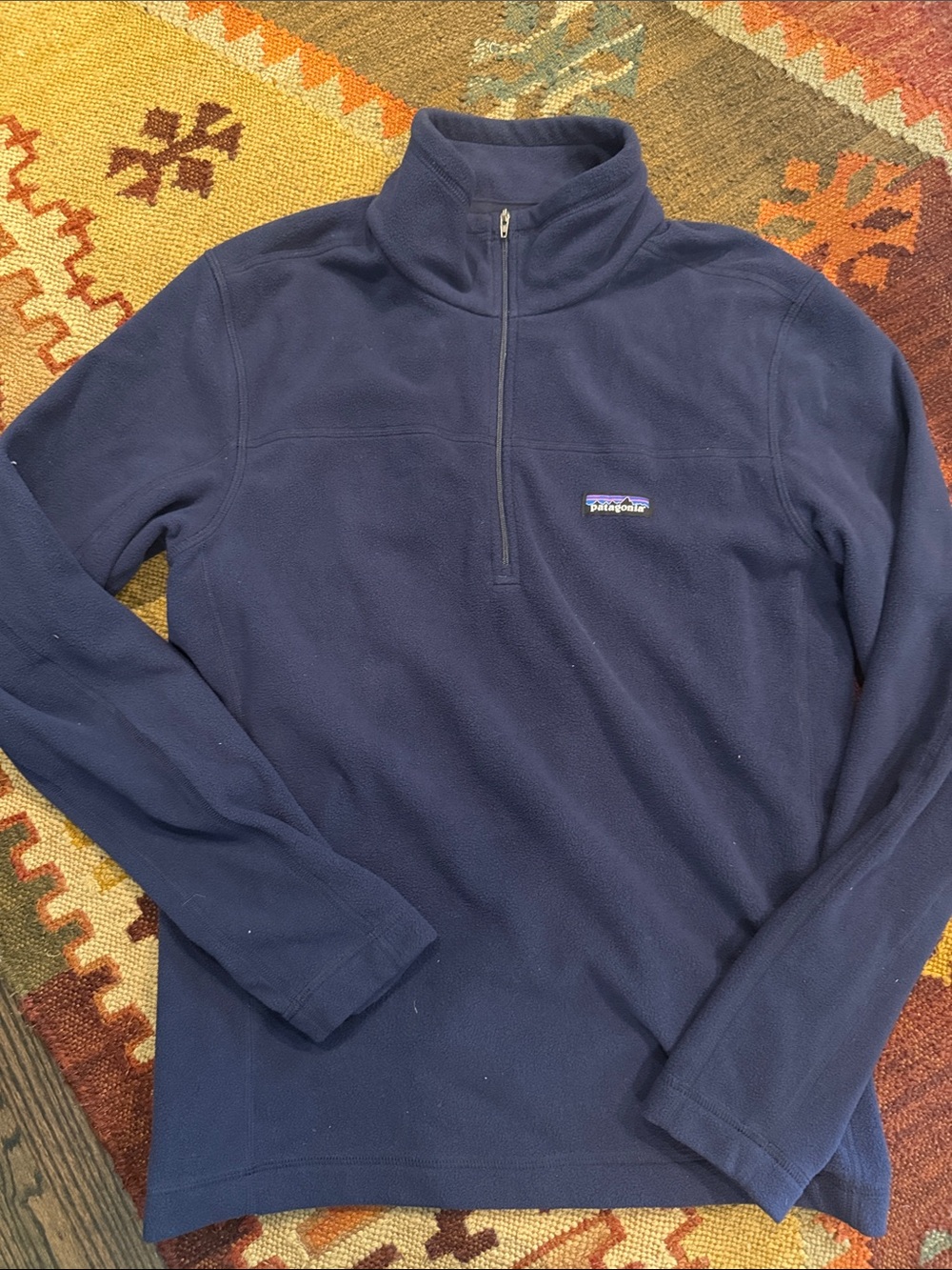 Patagonia Navy Half-Zip Fleece Pullover